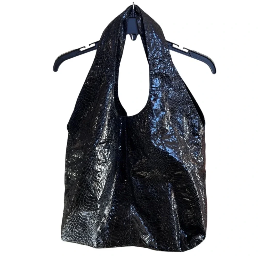 Snakeskin Hobo Bag‎ Shoulder Bag Designer Style Tote Large
